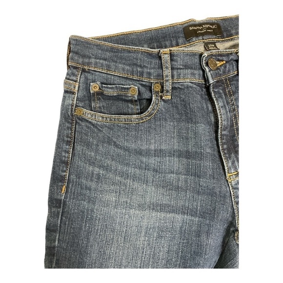 BANANA REPUBLIC Factory women's Straight Ankle Medium wash jeans Size 27 /4 EUC - Picture 8 of 12